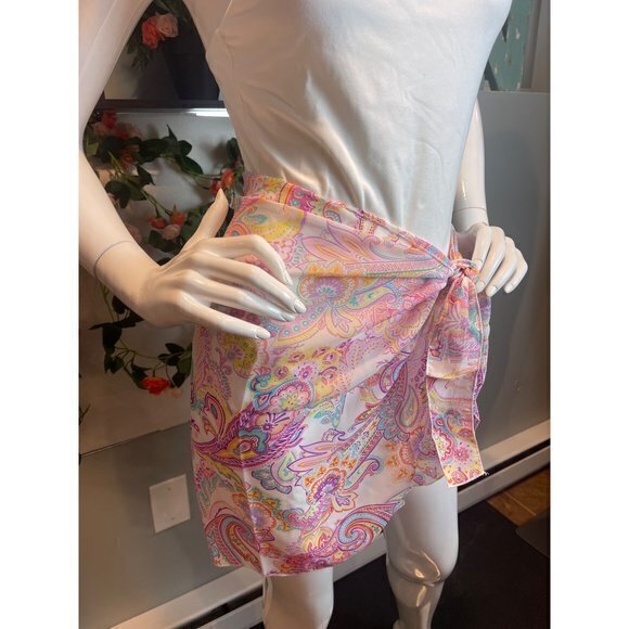 Tinibikini Wrapped Up In You Sarong Coverup Skirt Purple/combo one size RefFNB - Picture 5 of 8